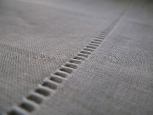 Hemstitch used on a Tablecloth